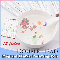 doodle mat pens attractive painting floating marker pens magical water painting pen double head doodle drawing pens