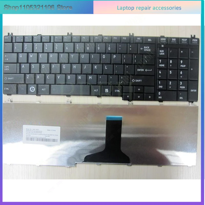 Новая черная клавиатура (США) для Toshiba Satellite L650 L650D L655 L655D (art.: 3920d86f32a6e) - 3920d86f32a6e