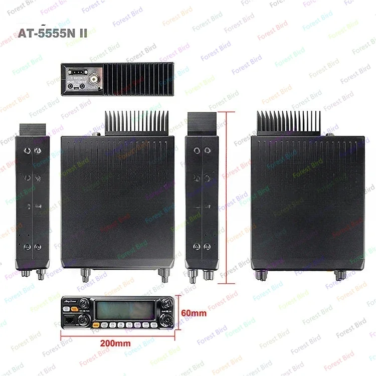 AnyTone 5555N II 60 Вт SSB Высокомощное CB-радио 27 МГц с дальнего действия 28 000-29 700