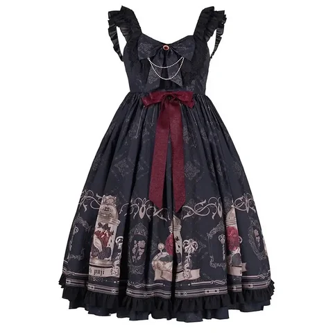 Женское винтажное платье в стиле «Лолита»