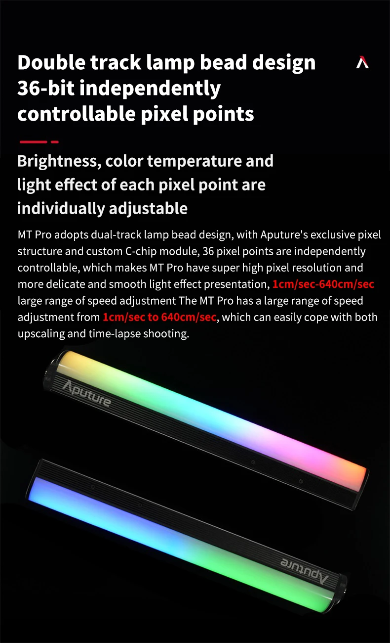 Светодиодная мини-трубка Aputure MT Pro RGB 2000K-10000K 7 5 Вт |