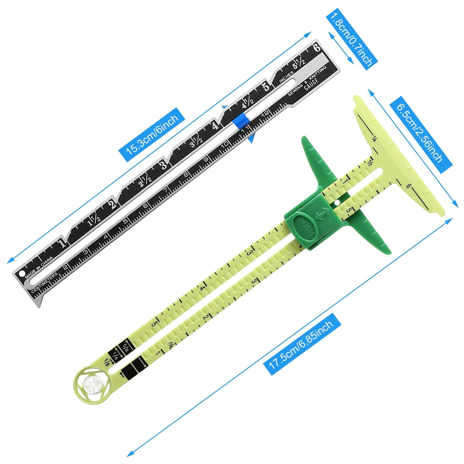 

Sewing Ruler Universal Multifunctional Measuring Gauge Tailor Fittings