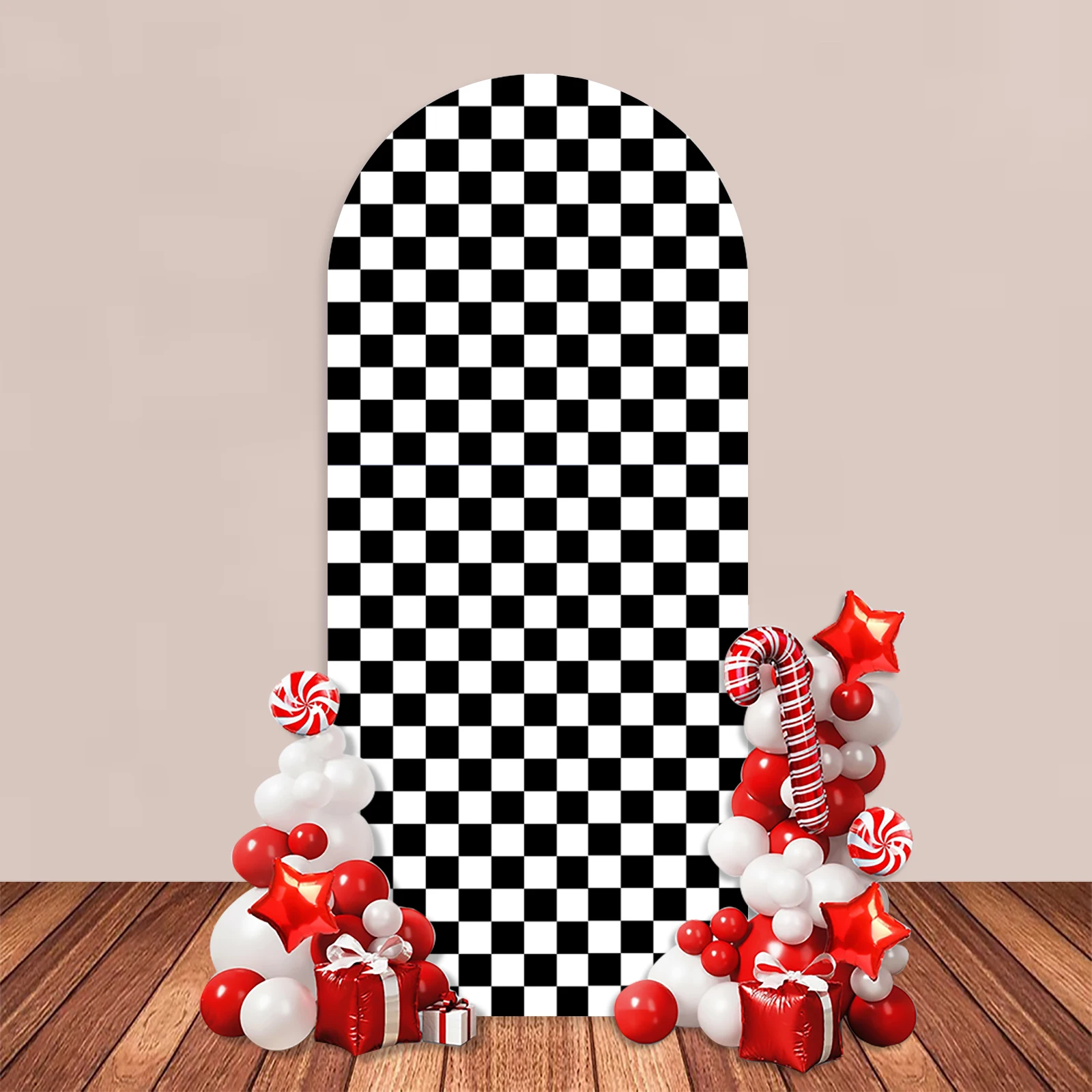 Сетка Арка Задний фон Крышка Гонки Черный Белый Шахматная доска Решетка Корова