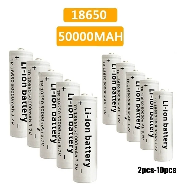 

50000 MAh 18650 Battery 3.7V Batera Recargable De Li-Ion Para Linterna LED Caliente Nueva De Alta Calidad for Electronic Gadgets