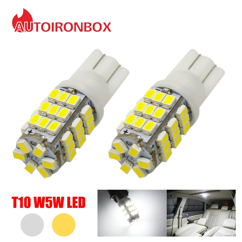 2X автомобильный Led T10 42 Smd Автомобильный светодиодный светильник W5W 194 1206/3020 42SMD
