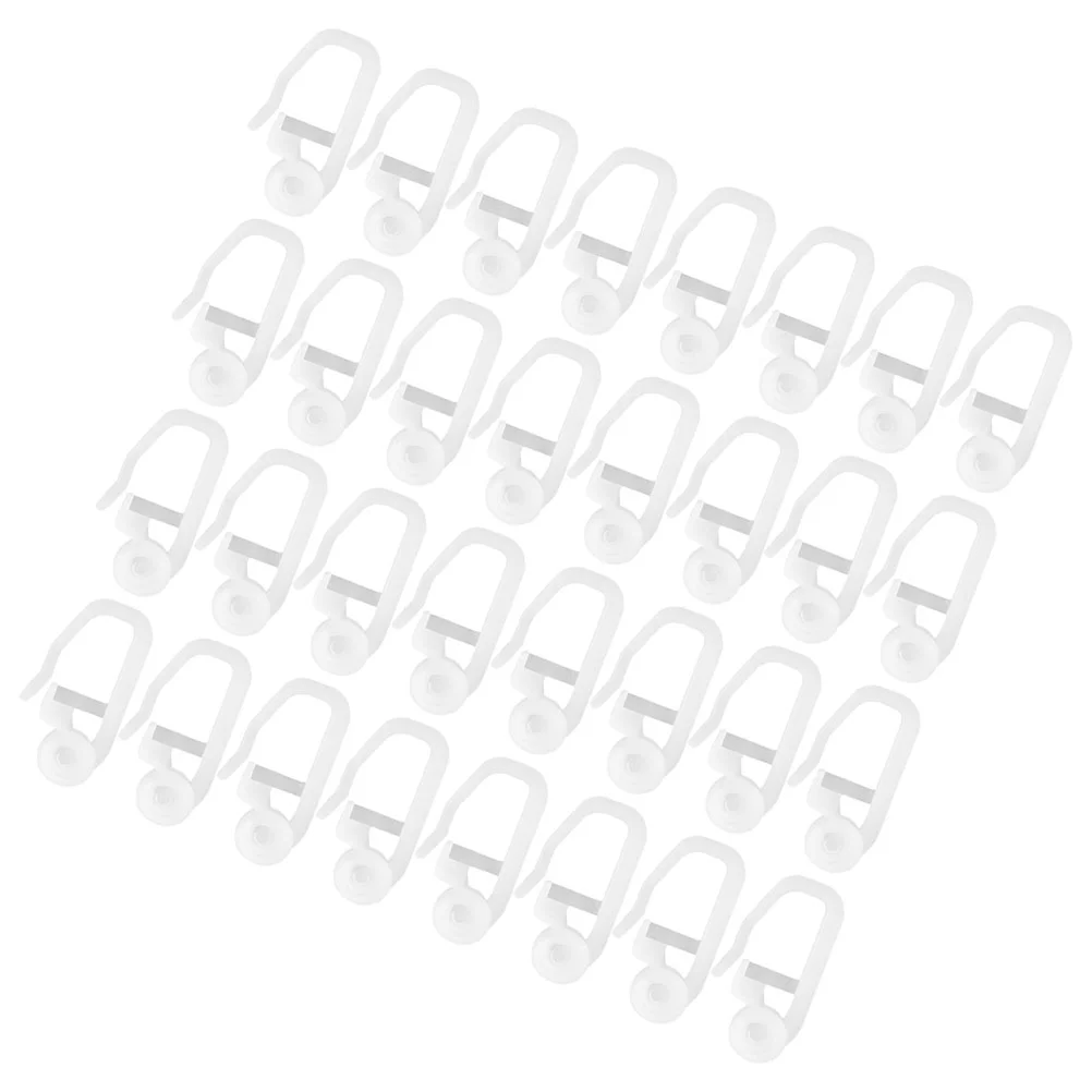 

Curtain Rail Hangers Bathroom Curtains Hooks Shower Replacement Drapery Accessories