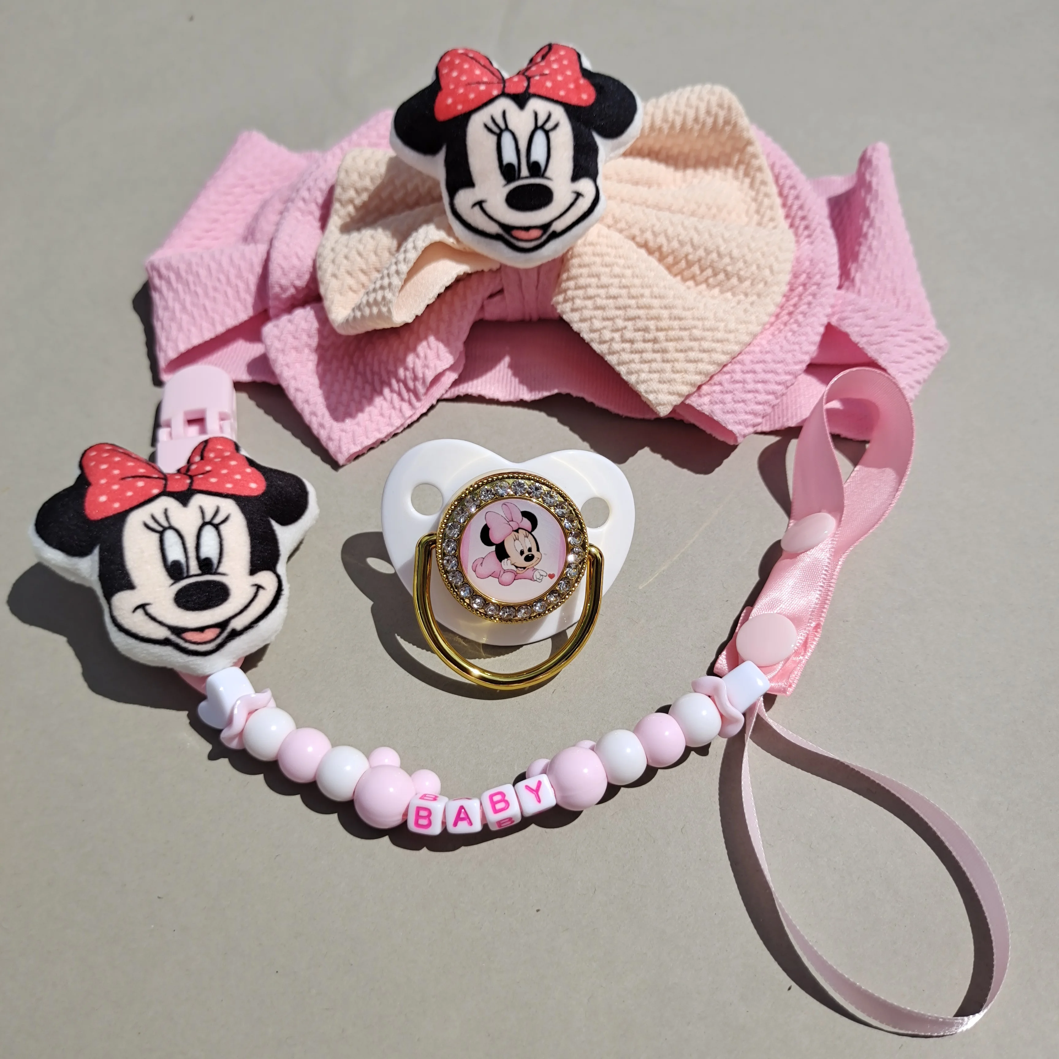 Повязка на голову для новорожденных эластичная из мягкого нейлона