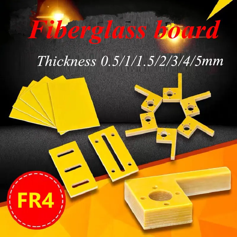 

Yellow FR4 Fiberglass Sheet All-size Customized G10 Epoxy Plate 3240 FR-4 Epoxy Resin Board Glass Fibre 3D Print DIY