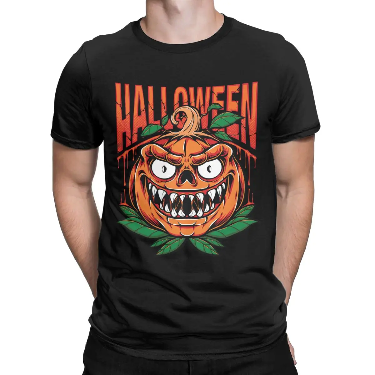 

Halloween Scary Evil Pumpkin Funny Pumpkin Head t shirt for men 100% Cotton Round Neck Tee Shirt Short Sleeve Tops Gift Idea