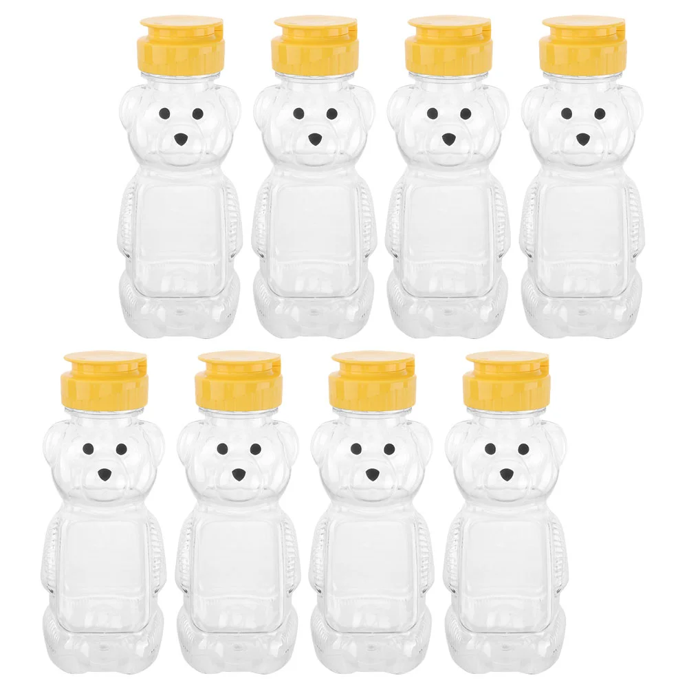 8 шт. бутылка для воды медведь мед сок молоко напиток детские очки сжимаемая банка