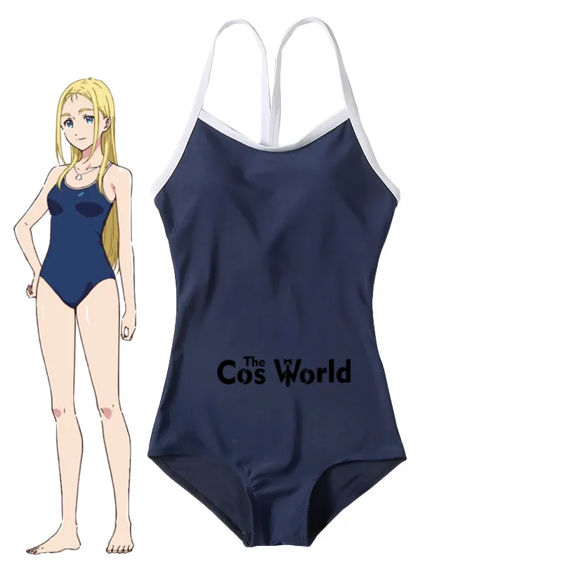 Купальный костюм Summer Time Rendering Kofune Ushio для косплея в аниме стиле.