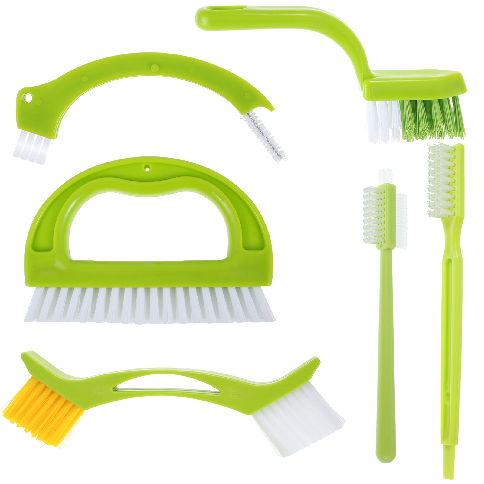 

6Pcs Grout Brush Hand-held Ergonomic Tile Cleaning Brush Deep Cleaning Tile Joint Scrub Brush Household Cleaning Brush for