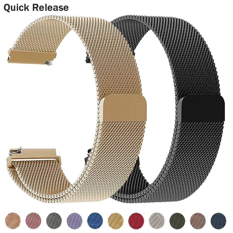 Ремешок для Samsung Galaxy 6 5 4 classic gear S3 Active 2 40/44 мм стальной браслет Amazfit Bip Huawei gt 20/22