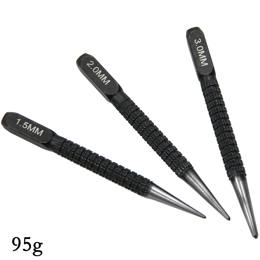 

Совершенно новый центральный пробойник для маркировки 1,5/2/3 мм, регулируемый набор инструментов из легированной стали для сверления стекла, ручные инструменты, нескользящая указка для отверстий, набор инструментов из 3 предметов