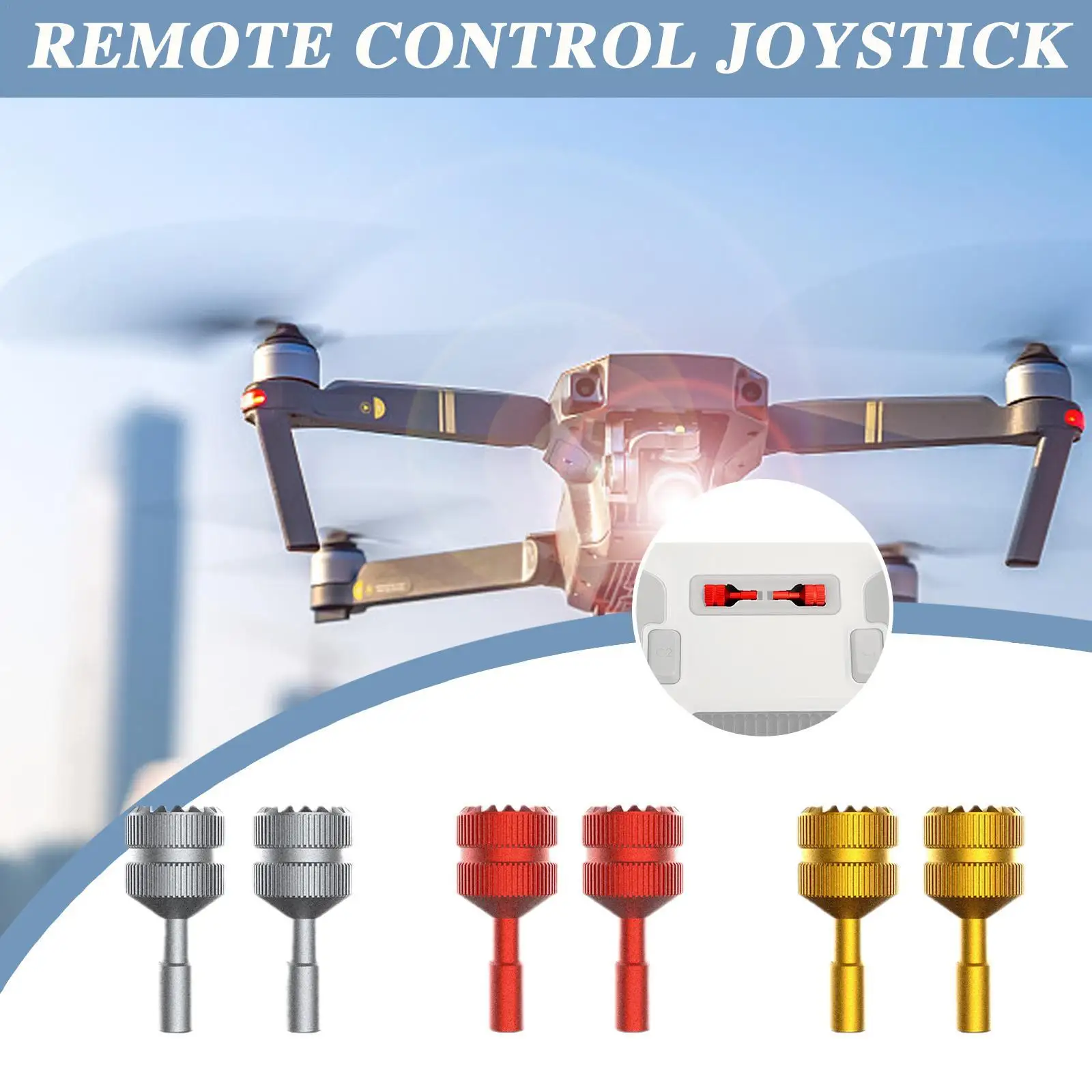 

Для дрона DJI Mini3 Pro дистанционное управление Стик для большого пальца DJI Mini3 Pro с экраном дистанционное управление из алюминиевого сплава джой...