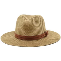 panama hats for women summer breathable large wide brim beach party sun cap mens uv protection luffy straw fedora hat wholesale