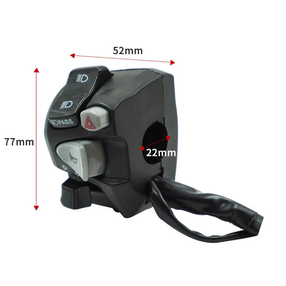 

Handlebar Switch Switch Motorcycle For Honda Vario 125-150 Handlebar Left Motorcycle Accessories Plastic Black