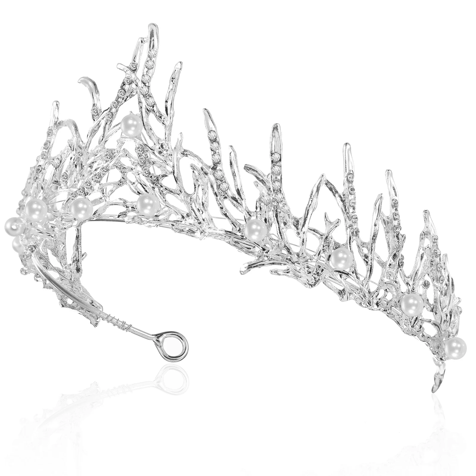 

Bridal Crown Headpiece Women Rhinestone Crystal Crowns Headdress Baroque Wedding Tiara