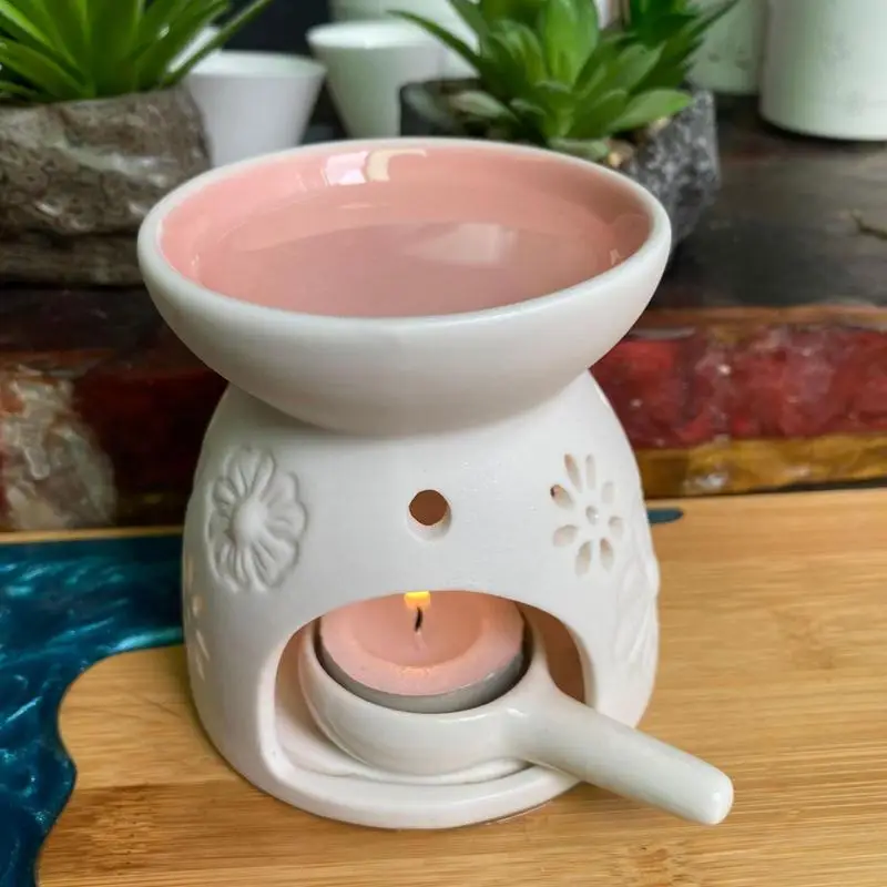 Подогреватель эфирных масел Tealight керамическая горелка для масла с подсвечником