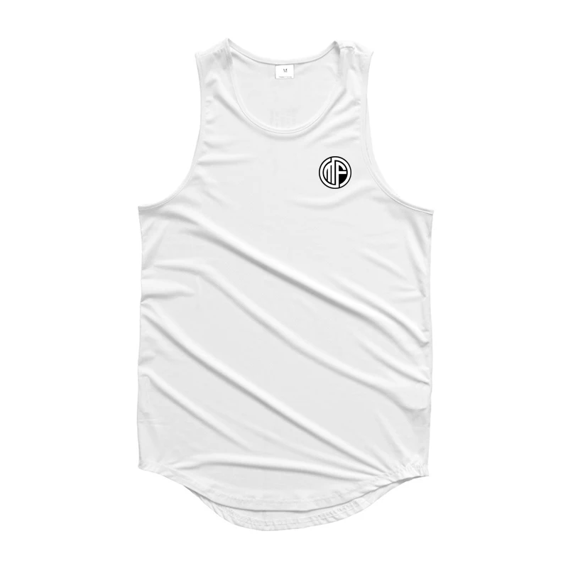 Summer Men simple Fashion Print Slim fit Tank Tops Bodybuilding Singlets show Muscle Fitness comfortable Vest images - 6