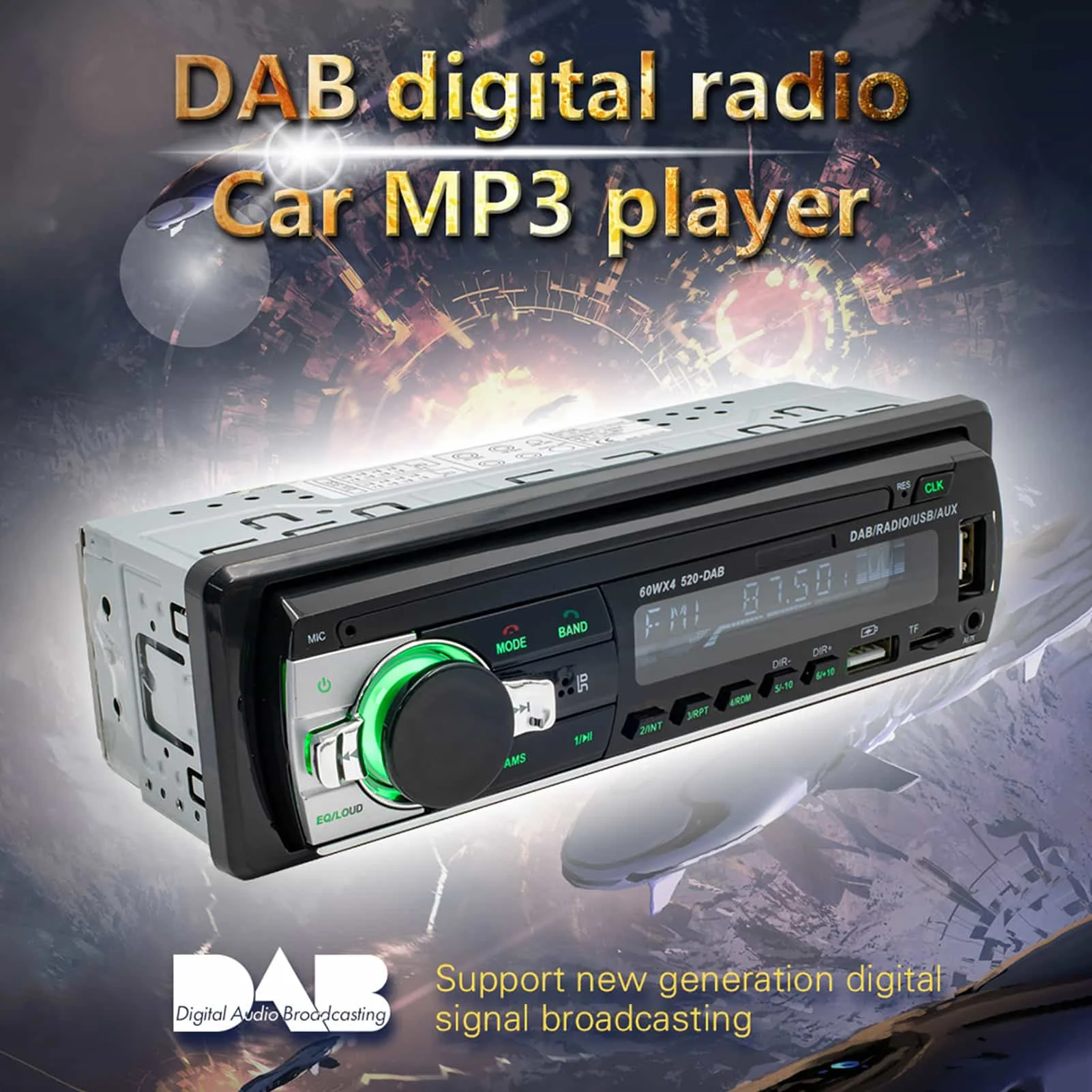 

Car Radio Stereo Player Blue Tooth Phone AUX-IN MP3 Player AM FM Radio USB 1 Din Remote Control Stereo Audio System
