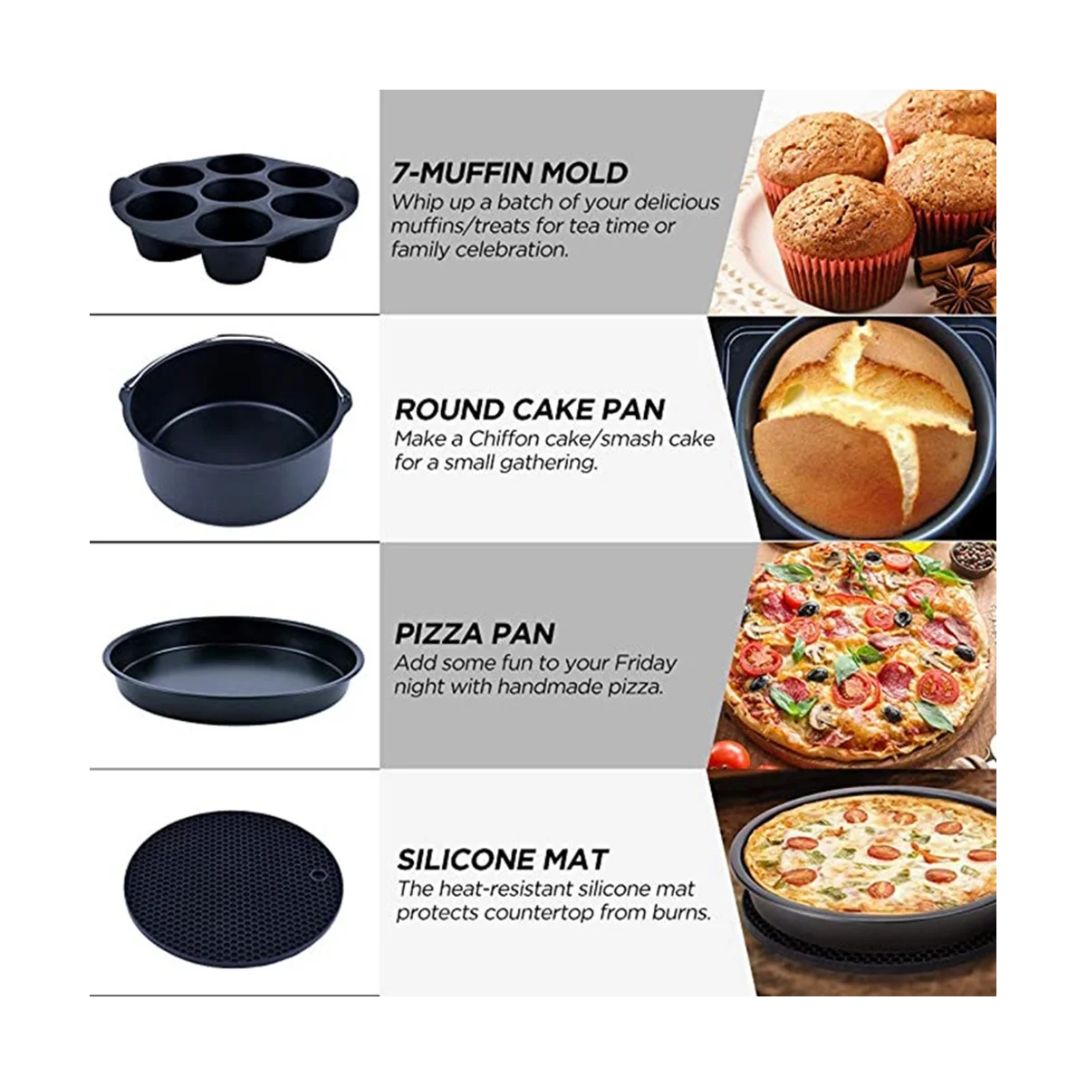 Аксессуары 12 шт. для Gowise Gourmia Cozyna Ninja подходят всех 3 5-4 5QT Power Hot