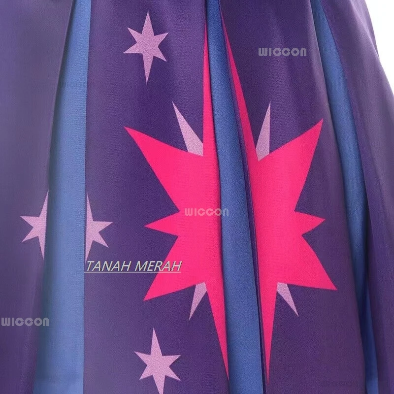 Аниме Little Pony Twilight Sparkle Косплей Костюм Парик Юбка Принцессы Униформа Наряд