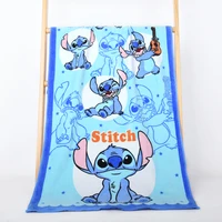 Disney Children Bath Towel Swimming Cute Cartoon Cotton Beach Towel Stitch Donald Duck Daisy Mickey Mouse Minnie 60x120CM