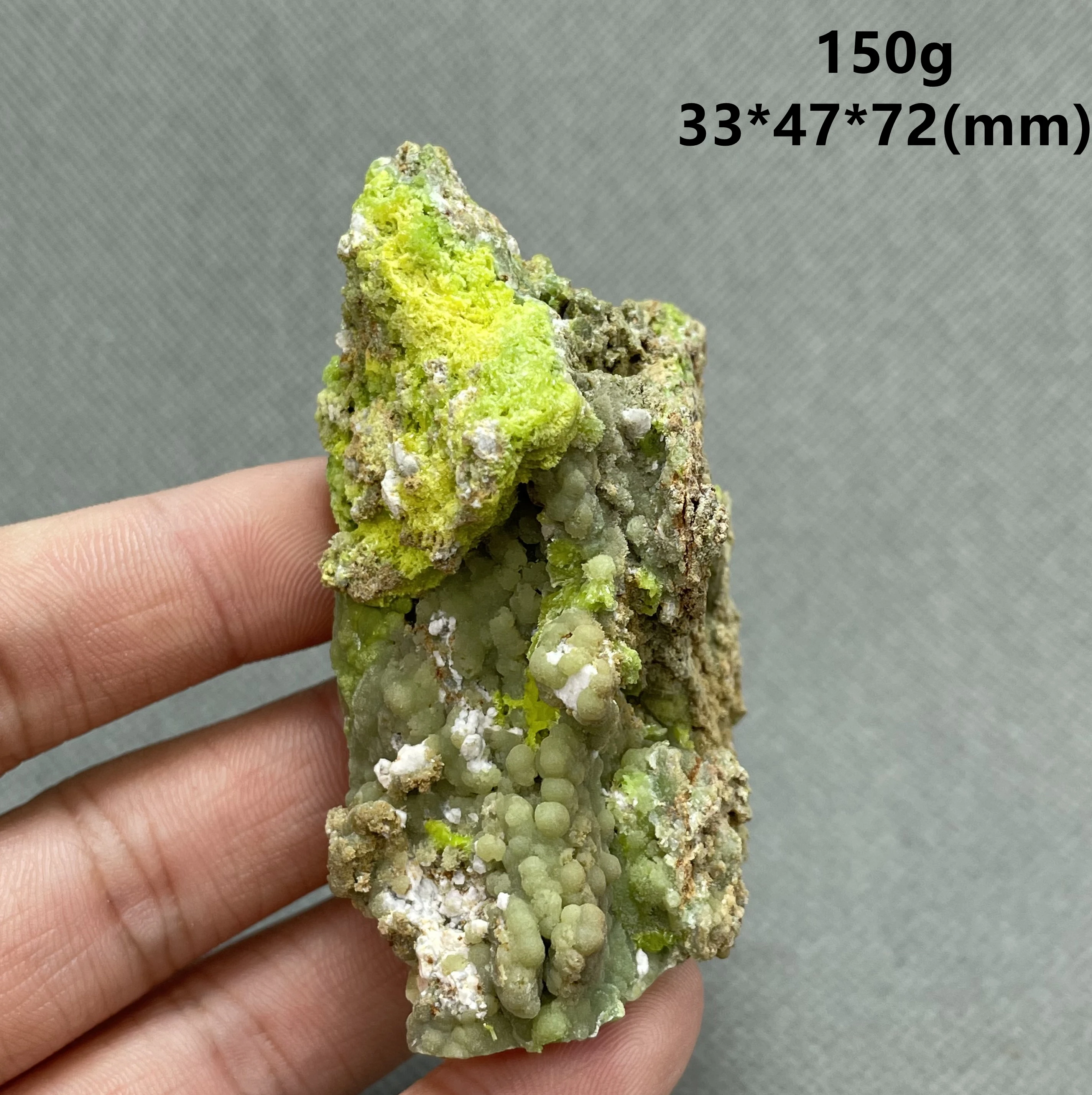 

Very rare! 100% Natural spherical Pyromorphite green lead ore natural mineral crystals specimen from China