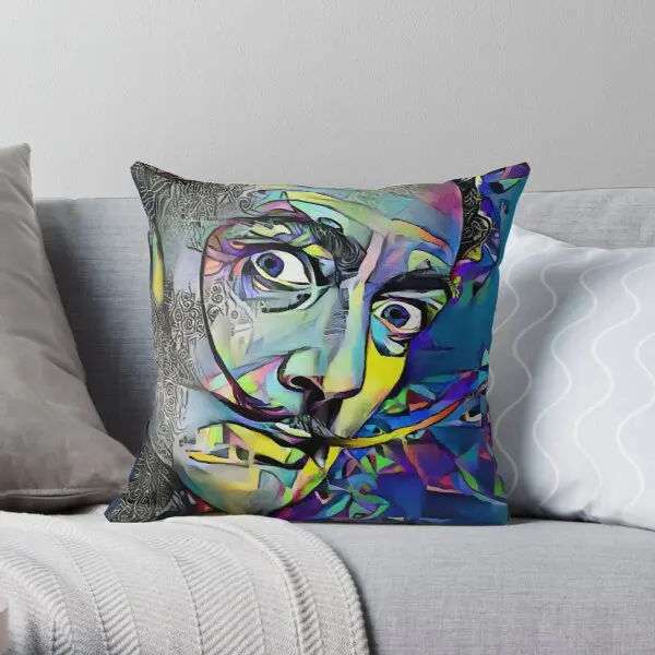 

The Mad Genius Dali Painter Peintre Printing Throw Pillow Cover Wedding Fashion Case Square Bed Decor Pillows not include