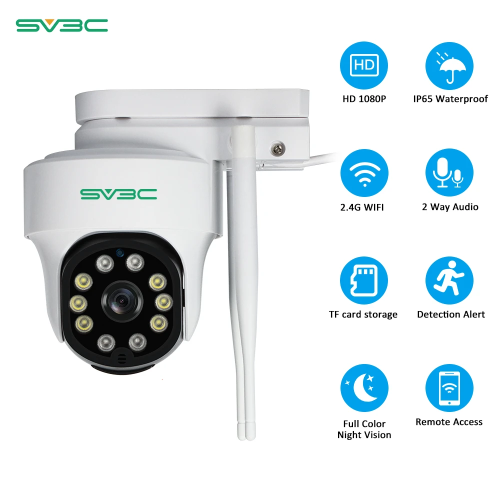 

IP-камера видеонаблюдения SV3C, 1080P, PTZ, Wi-Fi, 2 МП