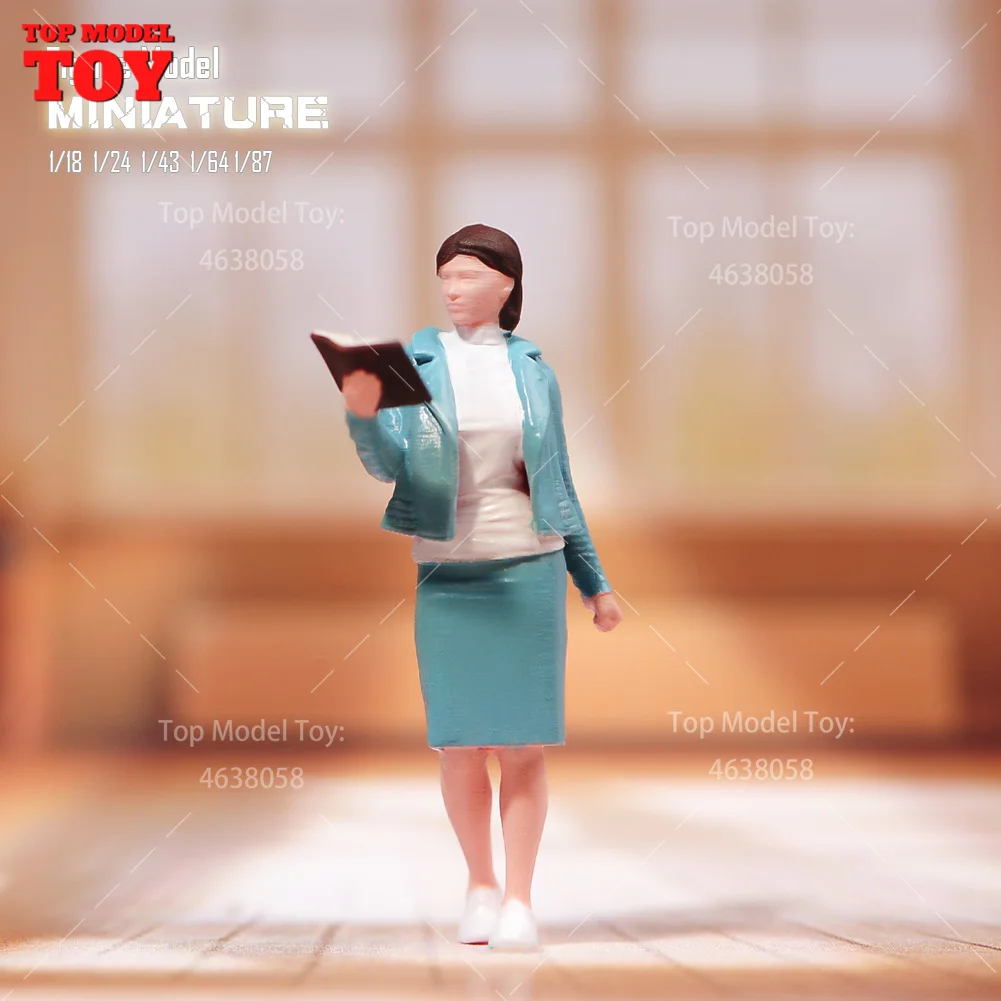 Окрашенные миниатюры 1/64 1/87 1/18 1/24 1/43 учитель ученика Женская сцена фигурка кукла