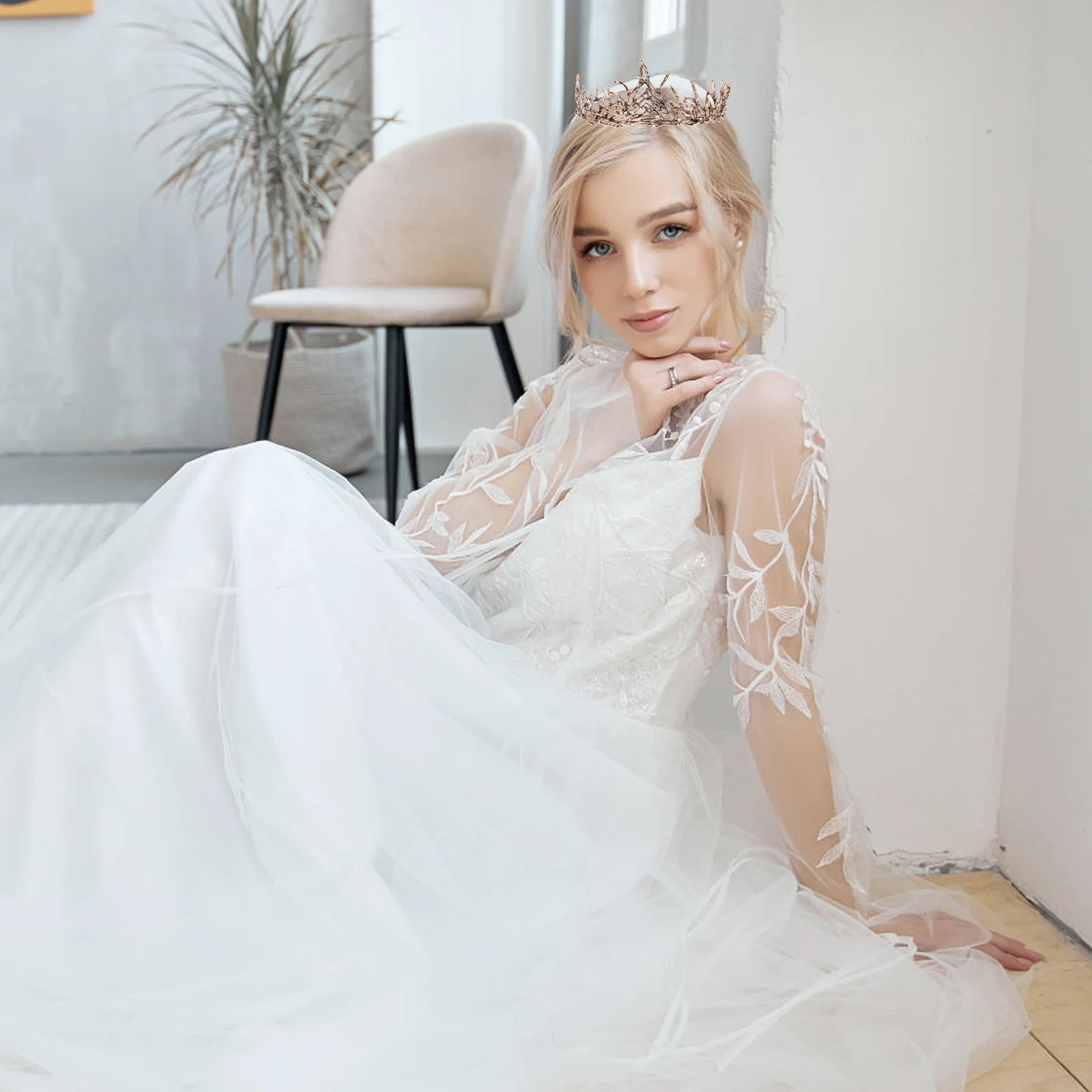 Жемчужный головной убор ветка корона винтажный декор для банкета изысканная