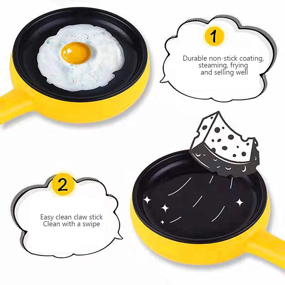 2in1 multi-function electric non-stick frying pan