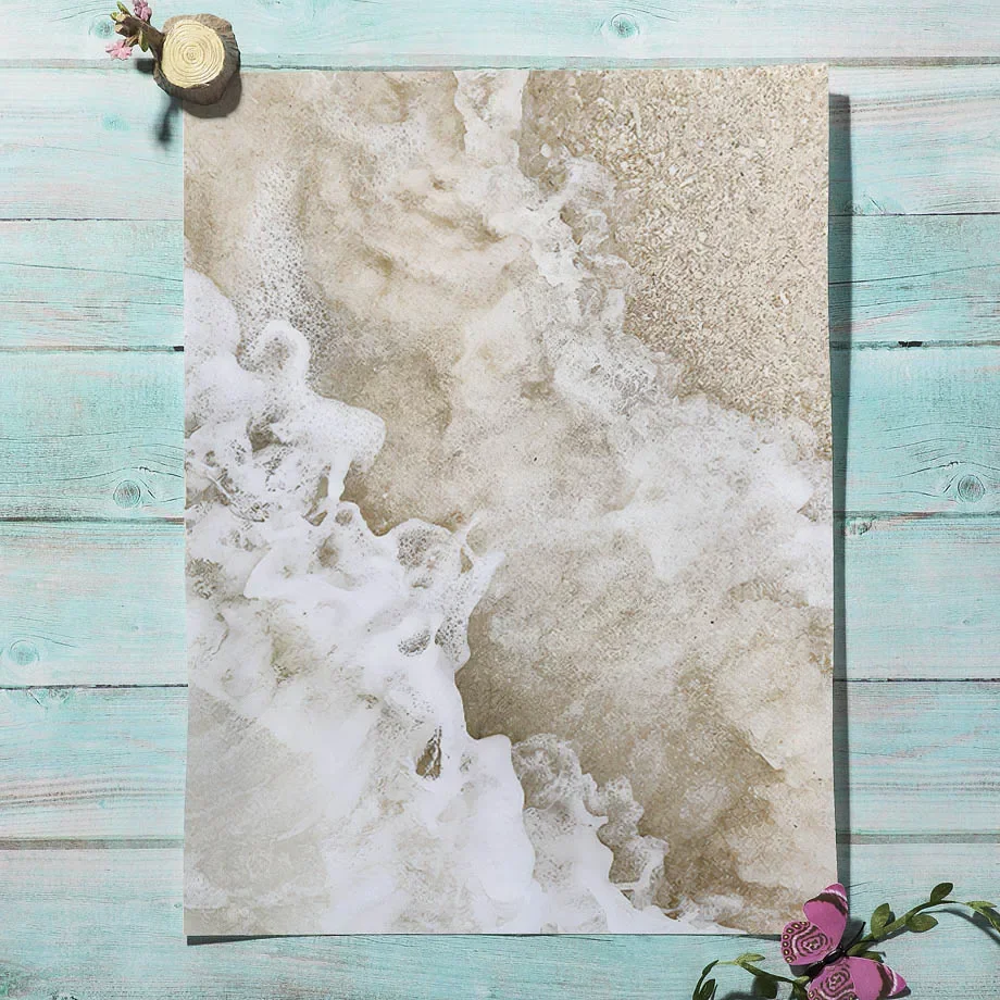 Фон для фотографий Корова Пшеница скандинавский постер на холсте с волнами