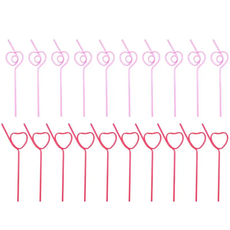 

40 шт., многоразовые пластиковые соломинки