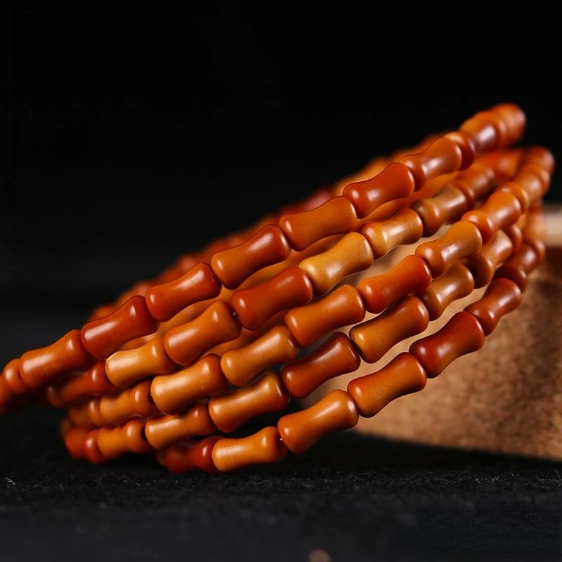 

Play with olive-core small bamboo bracelet beads 108 necklace DIY accessories