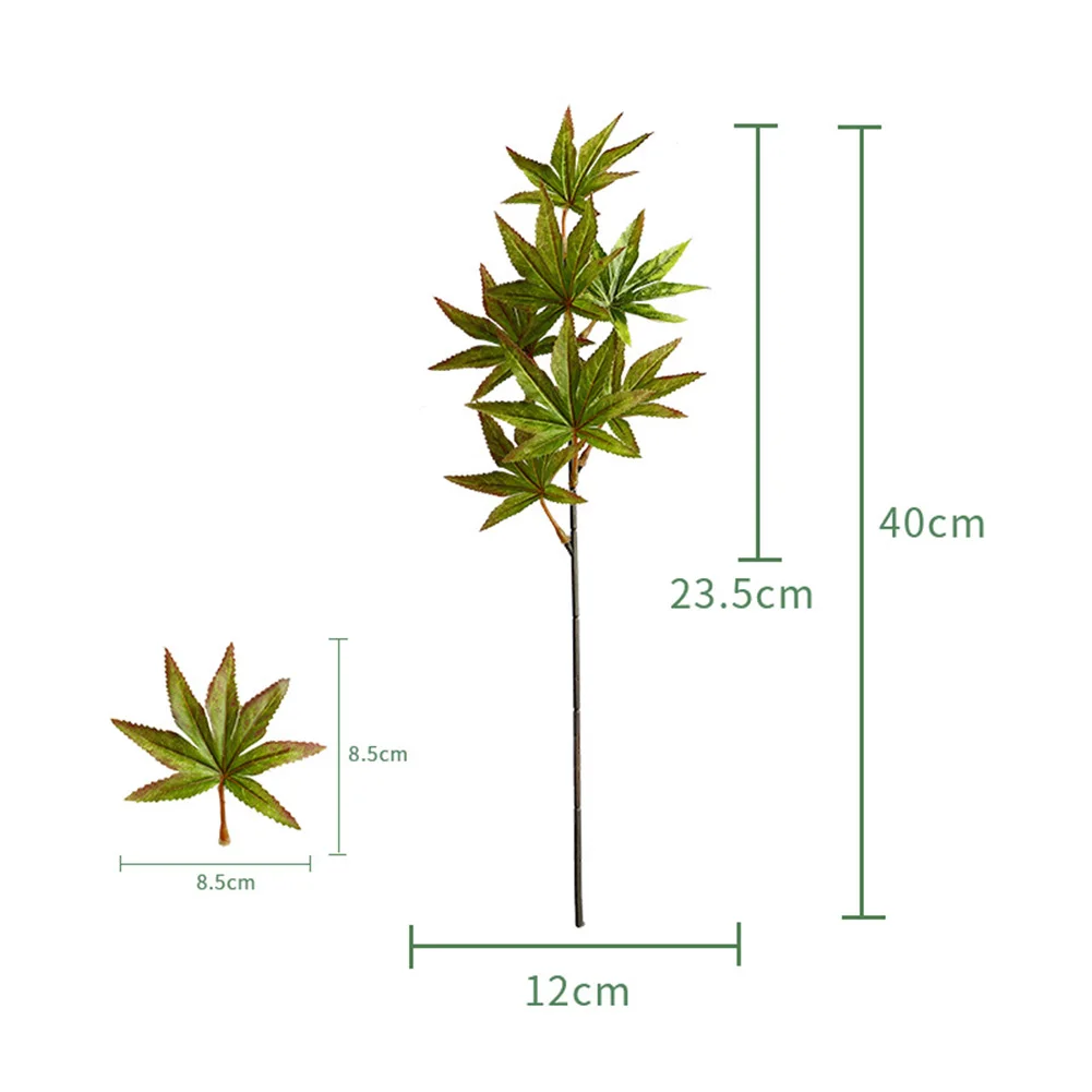 

4pcs Artificial Autumn Maple Leaf Woolen Cloth Halloween Atmosphere Arrangement Autumn Leaf Imitation Maple Leaf Fake Plants