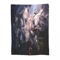 genshin impact blanket flannel four seasons quilt anime breathable super warm throw blankets for bedding travel bedding gifts