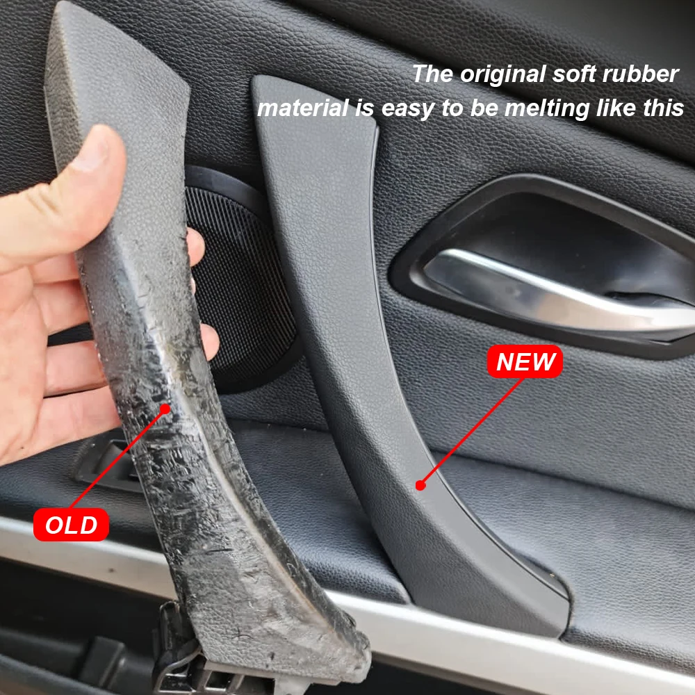 Фото Полный комплект внутренних дверных ручек для BMW 3 серии E90 E91 318 320 325 328 330 335, часть внутренней панели дверей, ручка, накладка накладки №5