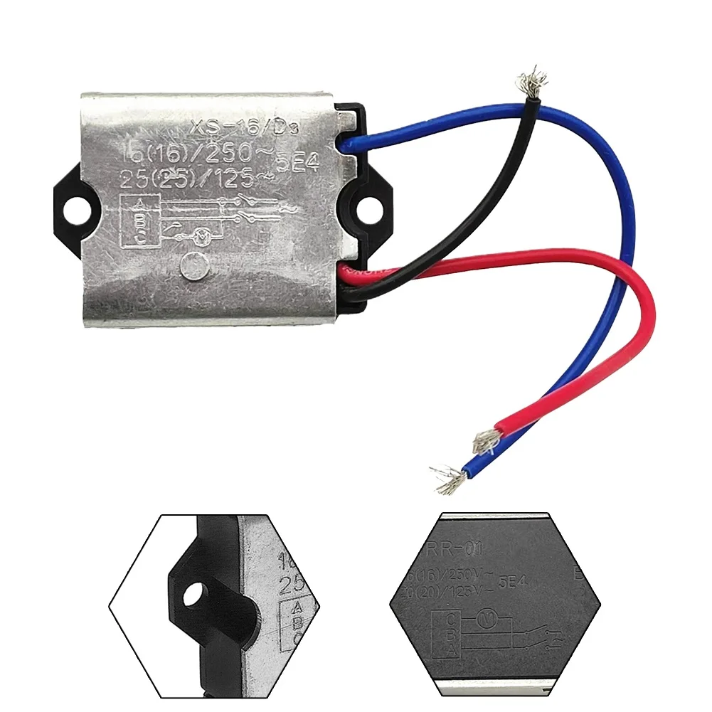 

1pc Soft Start Module 5E4 Black Silver 25/16A 125/250V 50/60HZ For Motors With A Brushed Motor Power Tool Parts Accessories