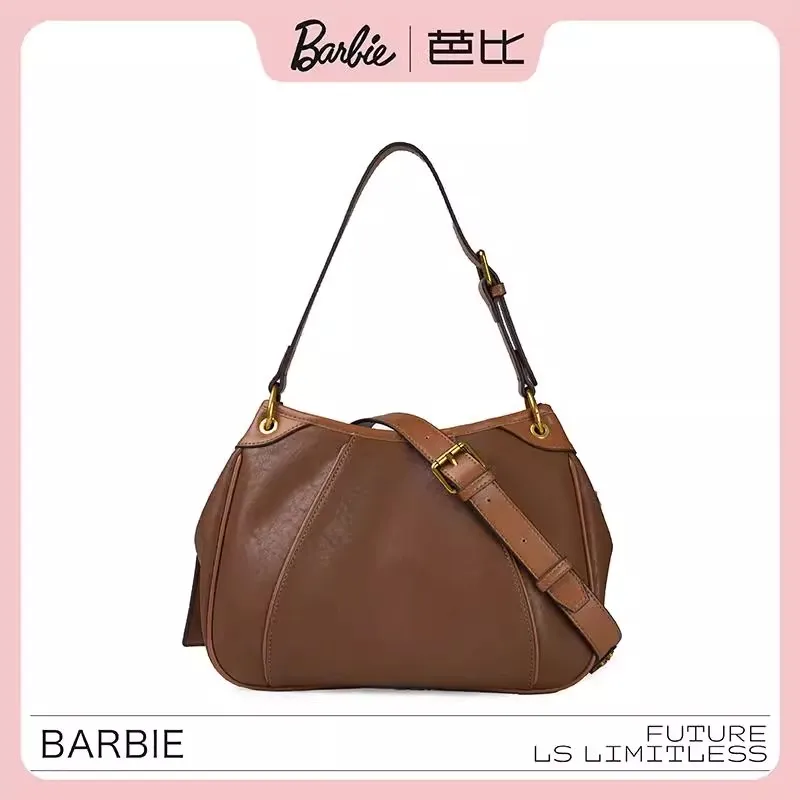 2024 Mattel Barbie New Tote Bag Handheld Large Single Shoulder Crossbody Capacity Casual Women'S Girls Gift