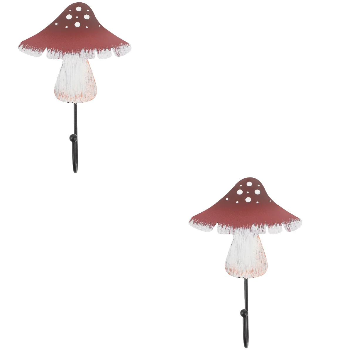 

Mushroom Hook Keychain Wall Clothes Metal Decorative Coat Jacket Hanging Clothing