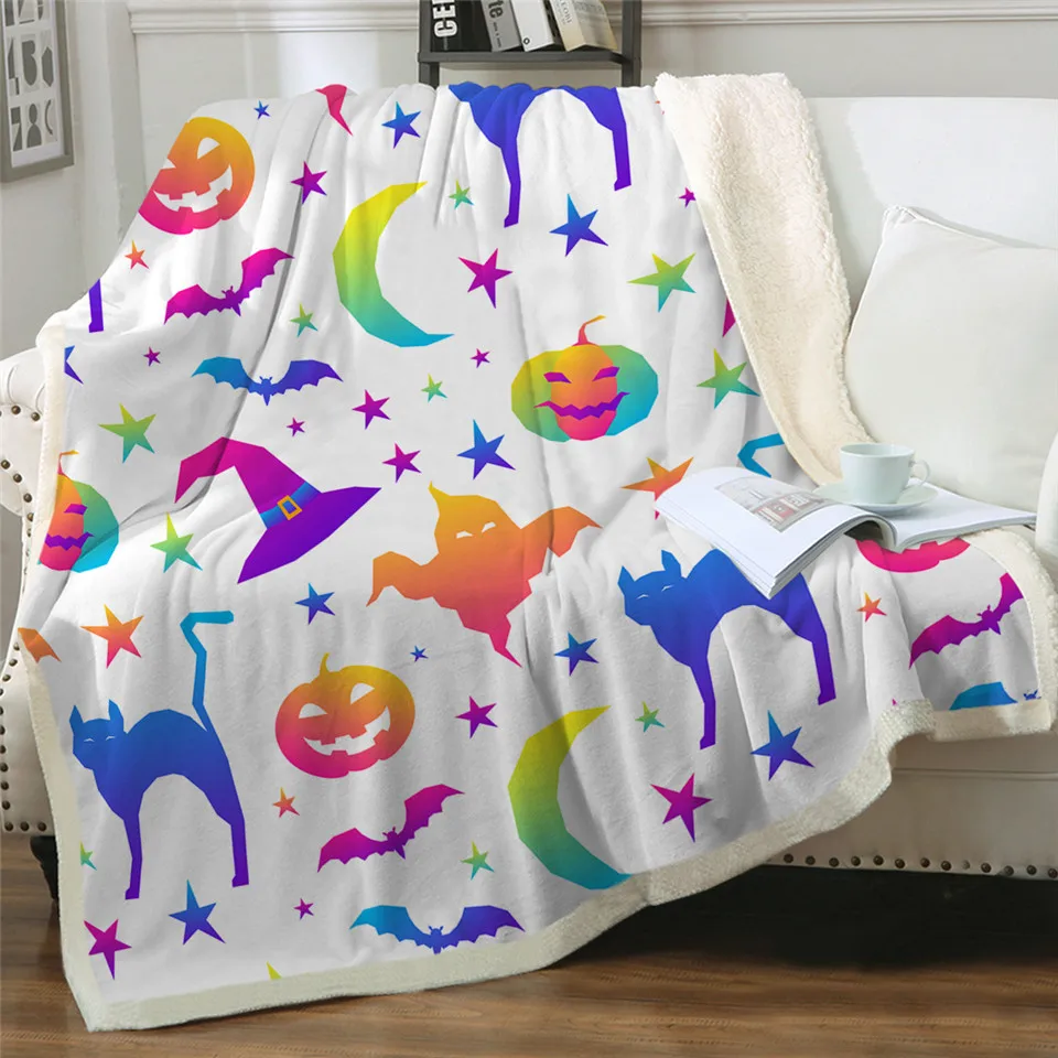 

Модное покрывало для кровати, дивана, покрывало для вечевечерние НКИ на Хэллоуин, покрывало с 3D принтом тыквы, цветное льняное одеяло, покрывало с призраками, постельное белье