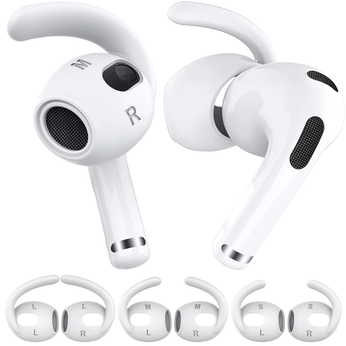 

3Pairs Silicone Ear Hook Anti-drop Earhook Eartips TWS Headphone Tips for Apple Airpods 3rd Generation Earbuds Airpods 3 Sports