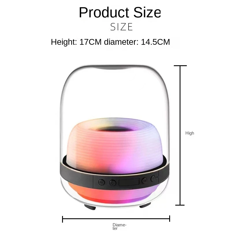 

L20 Harman Kardon Fourth Generation 360 Degree LED Subwoofer HIFI Sound Quality Desktop Creative Wireless Bluetooth Speaker TF