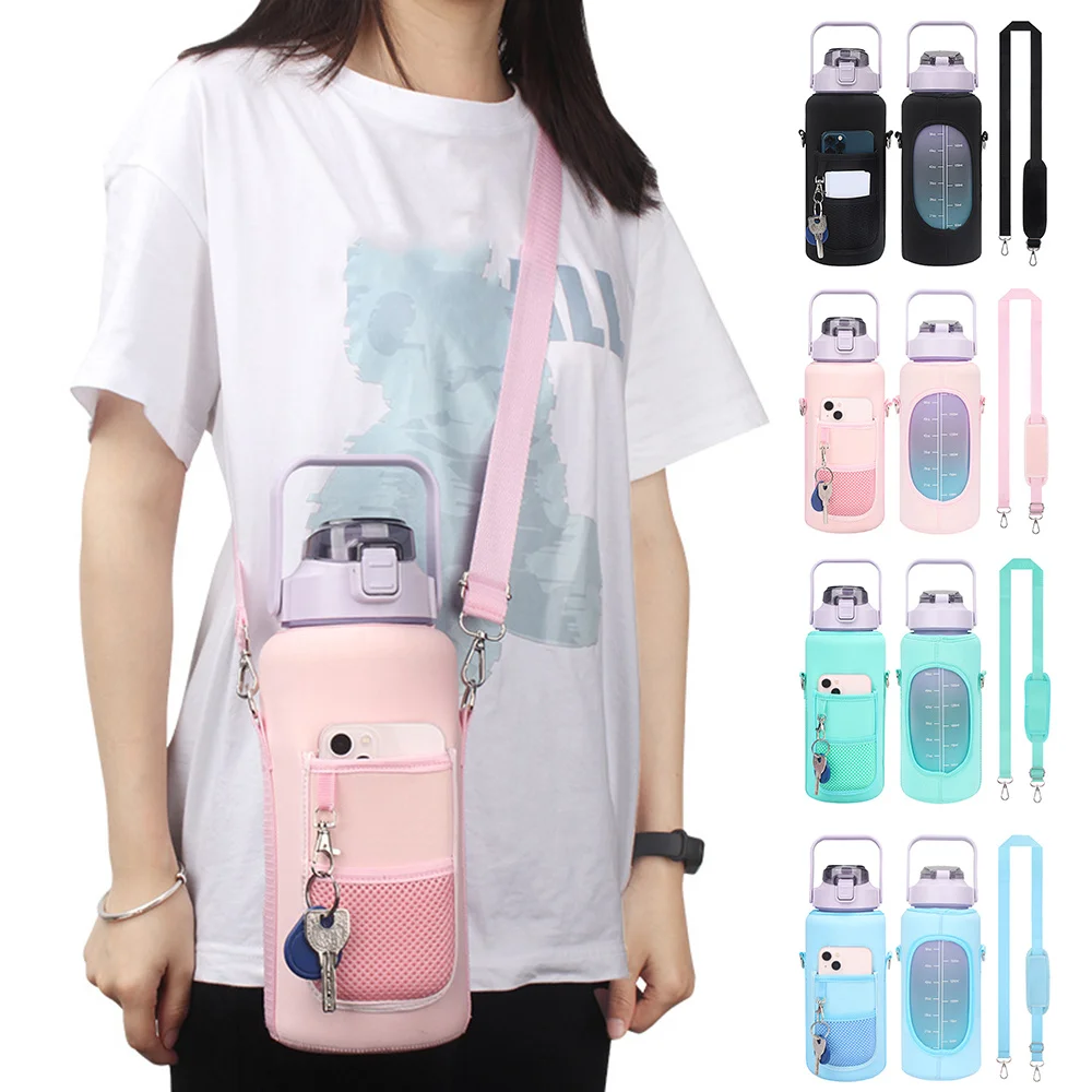 

Half Gallon Water Bottle Covers 2L Water Bottle Holder Bag Drinkware Accessories B88