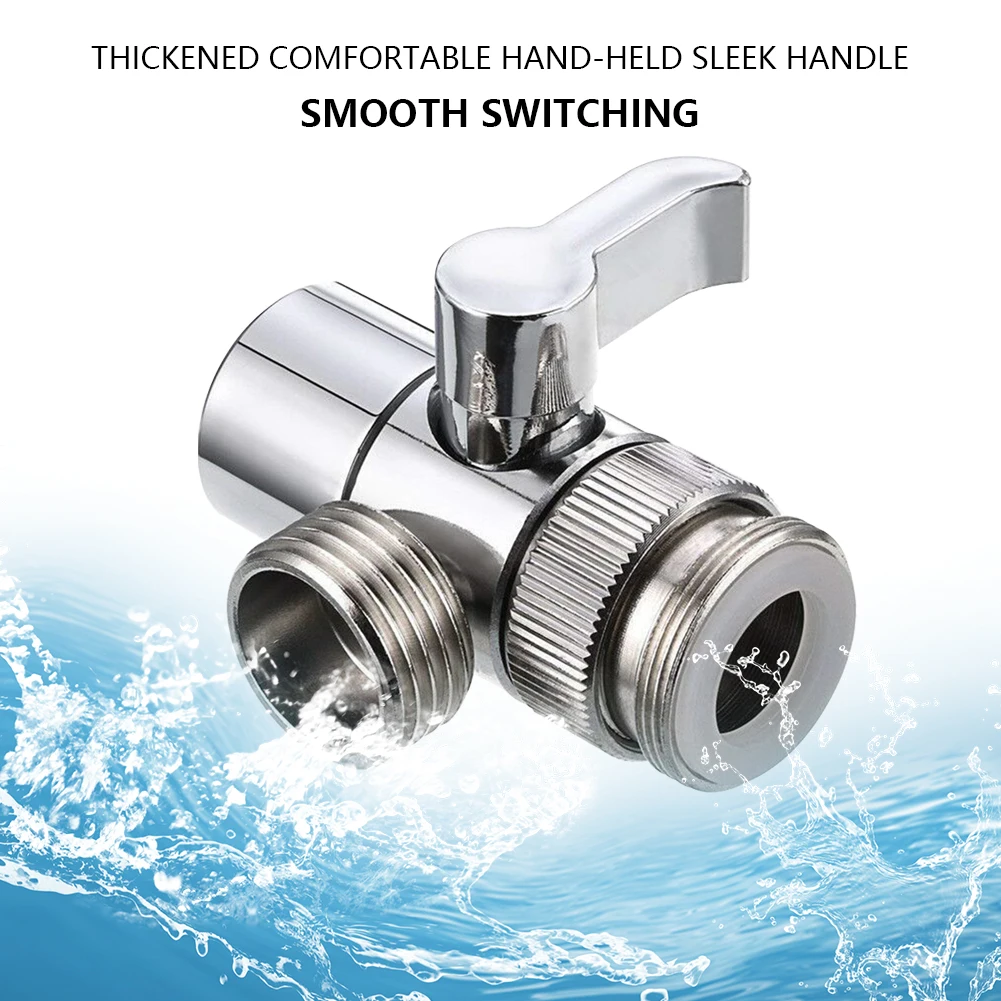 

3 Way Sink Splitter Diverter Valve Leak-Proof Faucet Connector Splitter Copper Faucets Water Separator for Shower/Sink/Washbasin