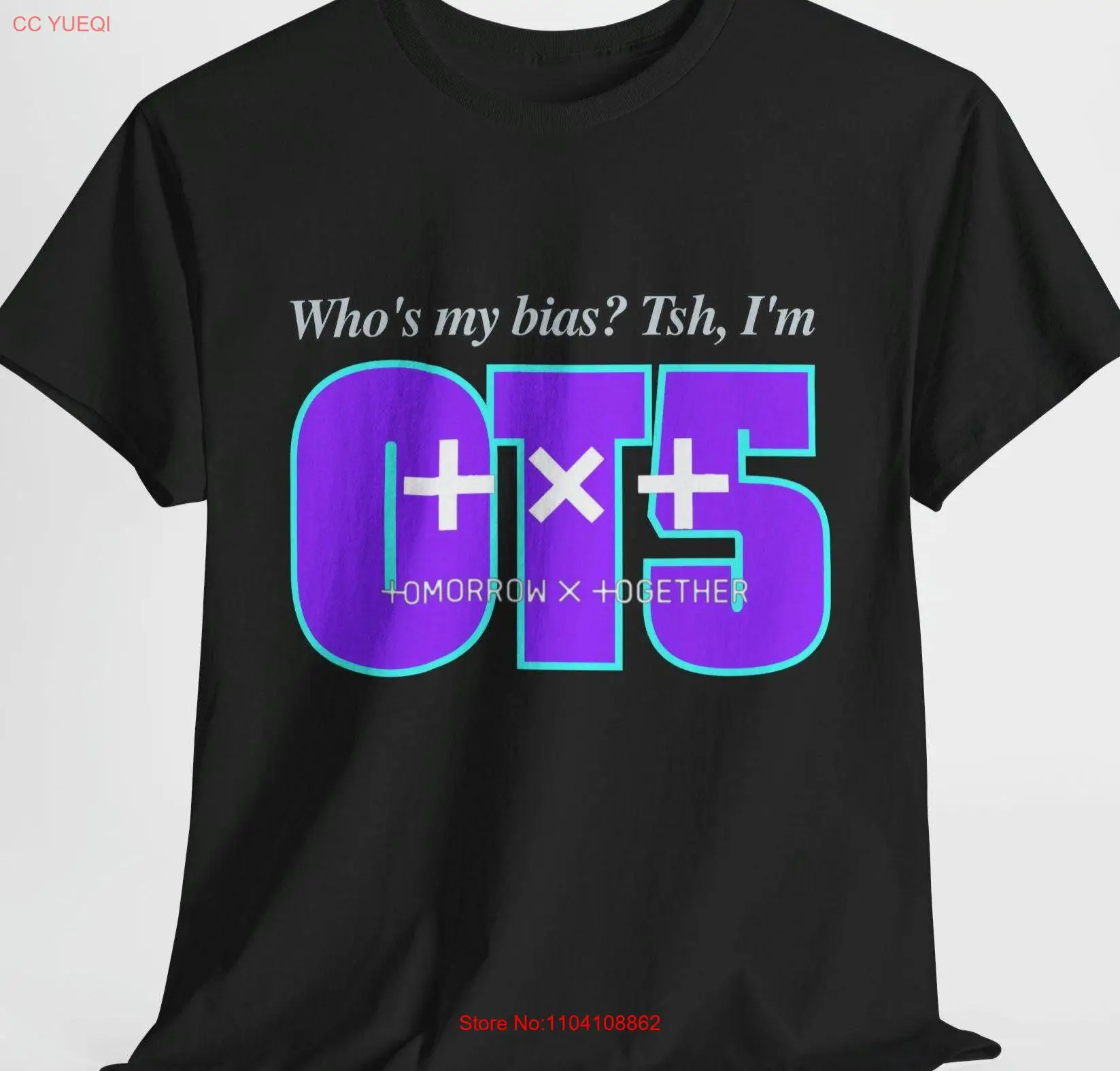 TXT OT5 Whos Your Bias Tomorrow X Together Футболка с длинными или короткими рукавами