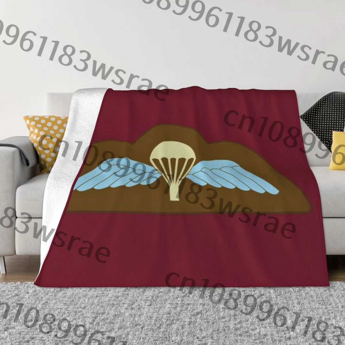 Бейдж с крыльями Parachutist квалифицированный (Великобритания) ультрамягкое